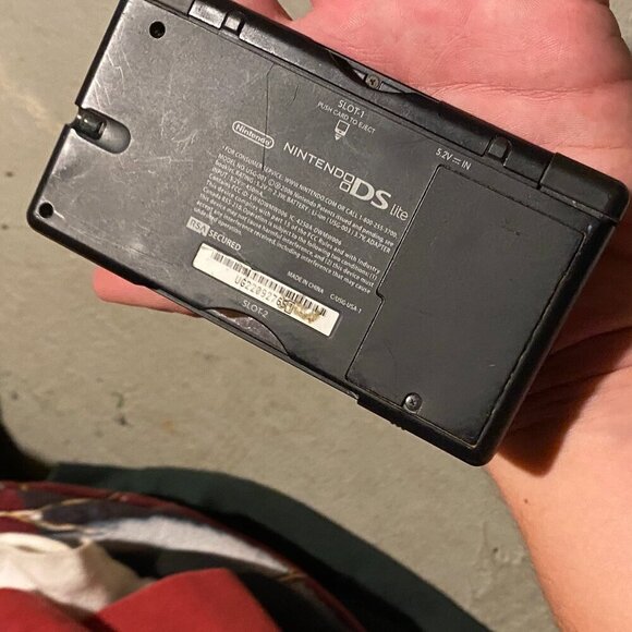 Nintendo DS Lite Cobalt Black - Untested Handheld Gaming Console - Picture 3 of 5